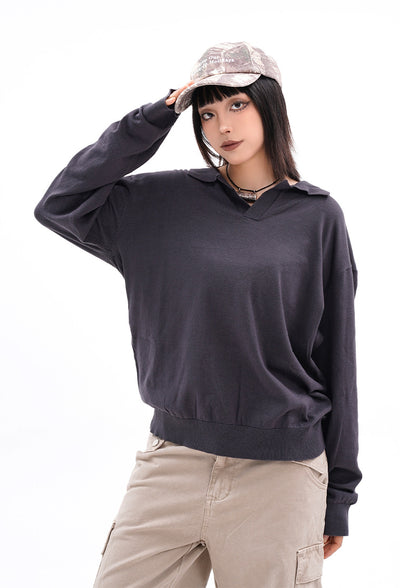 Polo Boutique de Manga Larga con Solapa para Hombre y Mujer - Otoño e Invierno - Image 15
