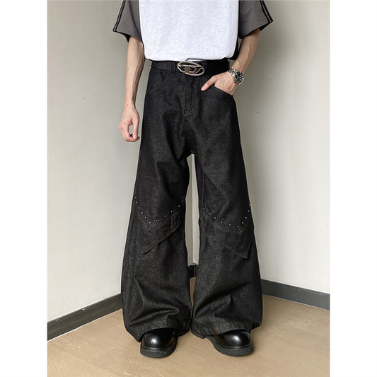 Jeans Estilo Americano con Remaches Machete para Hombre - Image 2