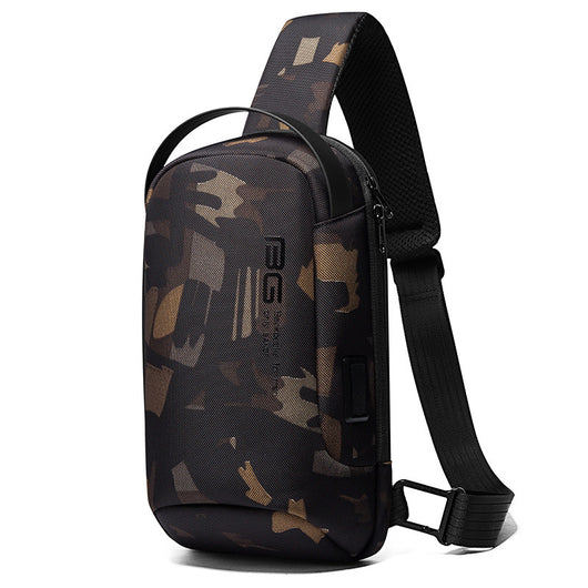 Bolsa Mensajero Casual de Pecho para Hombre - Diseño Asimétrico Profesional - Image 8