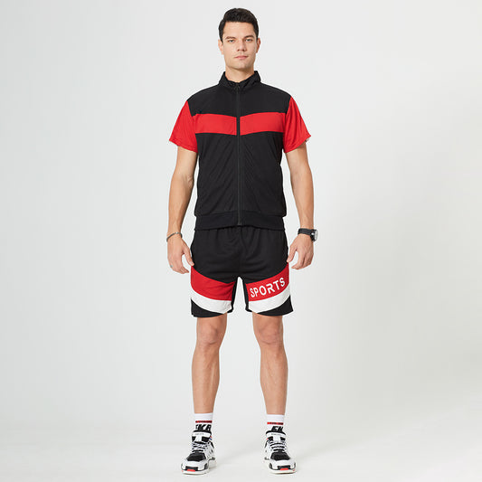 Traje Deportivo Casual Hombre Talla Grande Manga Corta Moderno