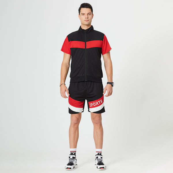 Traje Deportivo Casual Hombre Talla Grande Manga Corta Moderno