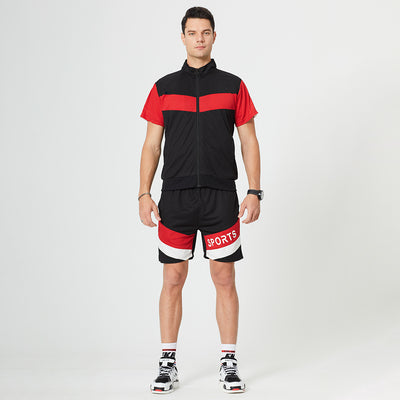 Traje Deportivo Casual Hombre Talla Grande Manga Corta Moderno