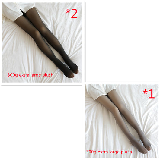 Leggings Térmicos Translúcidos Talla Grande con Forro Polar - Pantimedias Cálidas para Invierno - Image 42
