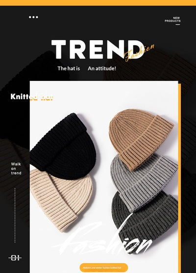 Gorro de Punto Ajustable Caña Corta para Hombre y Mujer - Abrigo Invernal - Image 14