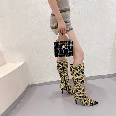 Tacones Stiletto con Cristales Brillantes - Zapatos de Tacón Alto para Mujer - Image 19