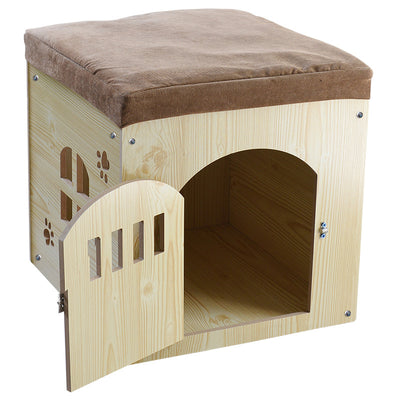 Casa de Mascotas de Madera Desmontable y Lavable para Todas las Estaciones - Image 20