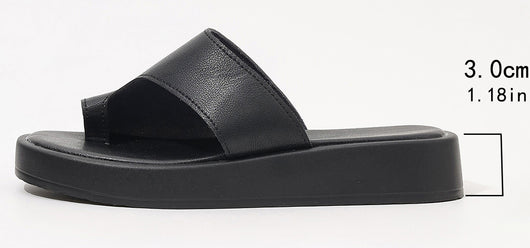 Sandalias Planas con Punta Cerrada y Suela Gruesa para Mujer - Cómodas y Versátiles - Image 8