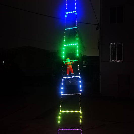 Escalera LED Navideña Impermeable para Decoración Exterior - Image 3