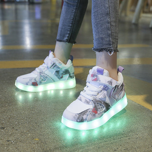 Zapatillas Deportivas Infantiles Ligeras con Suela Flexible y Luces LED - Image 2