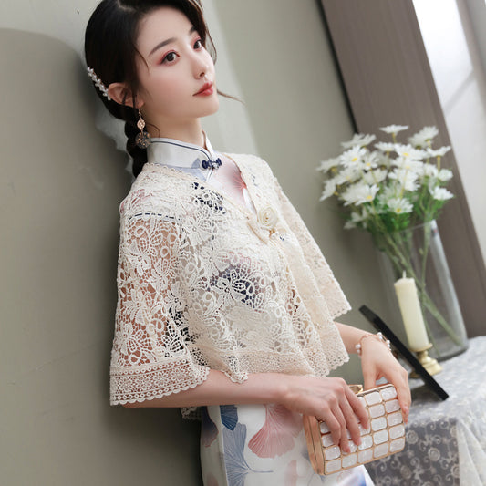 Cárdigan Vintage de Encaje Elegante para Bodas - Image 2