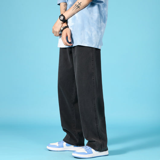 Pantalones Cargo Denim Holgados para Hombre con Cierre Hip Hop - Image 4