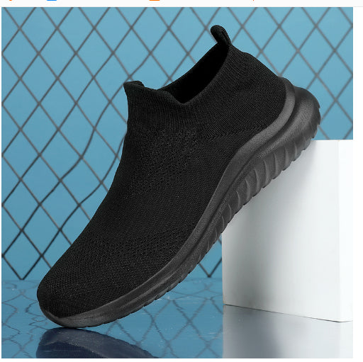 Tenis Deportivos Mesh Tejido Hombre - Sneakers Blancos y Negros Ligeros - Image 12
