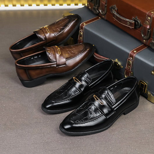 Zapatos Formales de Cuero para Hombre Talla Grande - Diseño Puntiagudo Elegante - Image 3