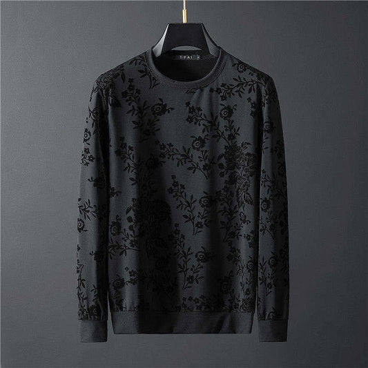 Conjunto de Dos Piezas: Suéter Cuello Redondo y Pantalón Jacquard - Image 2