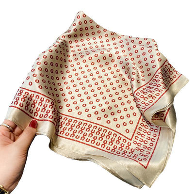 Pañuelo de Seda Estampado Vintage para Mujer - Image 30