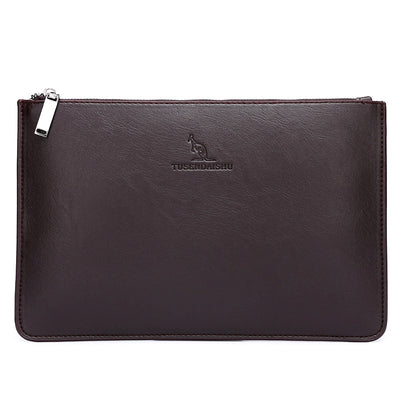 Cartera Ejecutiva de Cuero PU a Cuadros para Hombre - Image 6