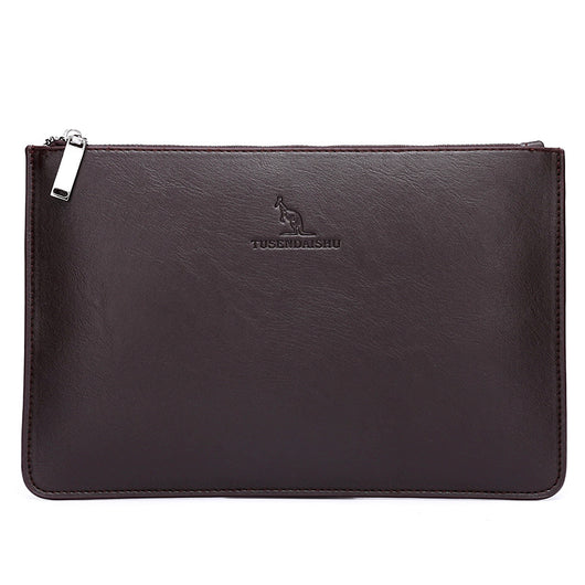 Cartera Ejecutiva de Cuero PU a Cuadros para Hombre - Image 6