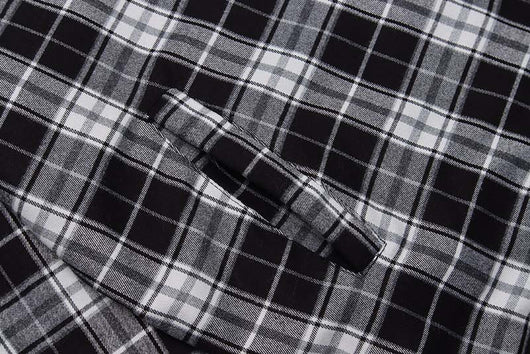 Chaqueta Acolchada de Algodón con Cuadros y Letras Bordadas para Hombre - Image 8