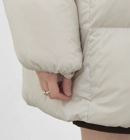 Chaqueta Impermeable con Capucha y Relleno de Plumón de Pato Blanco - Image 5