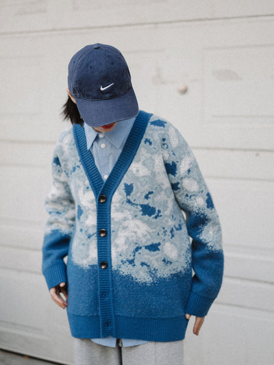 Chaqueta de Punto Suelta de Manga Larga para Hombre - Image 11