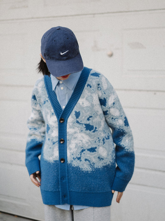 Chaqueta de Punto Suelta de Manga Larga para Hombre - Image 11