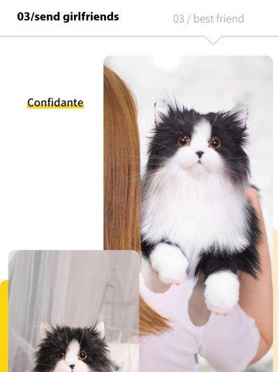 Gato de Peluche Realista - Juguete Suave para Niñas, Regalo Perfecto - Image 12