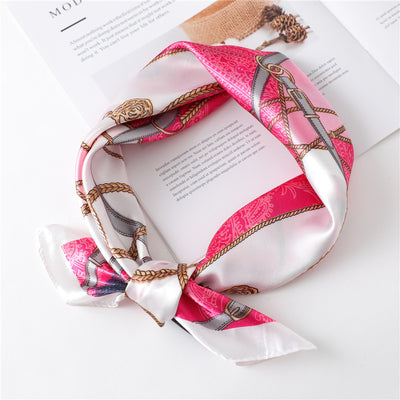 Pañuelo Retro Cuadrado Pequeño de Cachemira para Mujer - Image 31