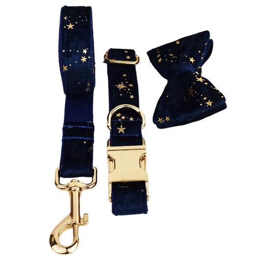 Collar de Mascota en Terciopelo con Cuerda de Tracción - Image 25
