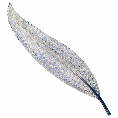 Broche de Cristal Zircón con Diseño de Hoja - Image 11