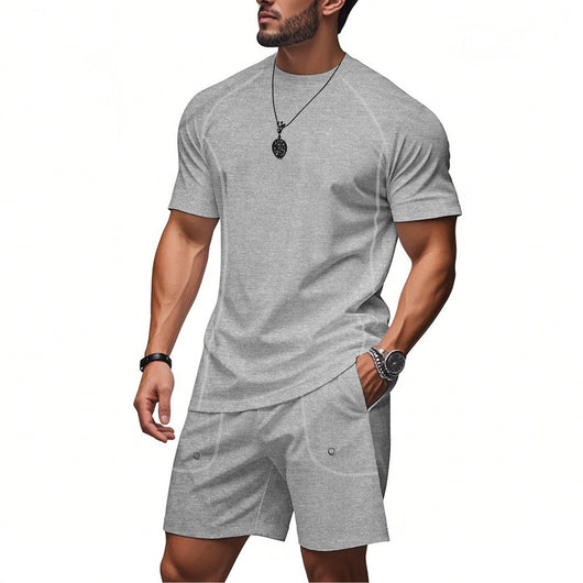 Conjunto Minimalista de Shorts y Playera de Algodón Suelta - Image 14