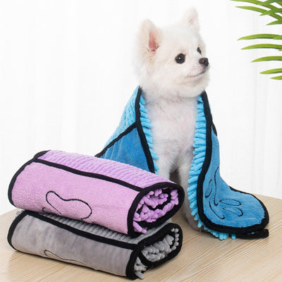 Albornoz Absorbente para Mascotas - Toalla de Microfibra Secado Rápido Perros y Gatos - Image 4