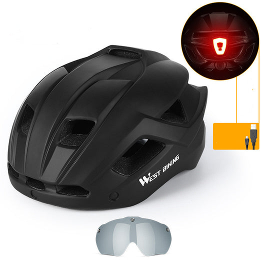 Casco de Ciclismo con Gafas Integradas para Montaña y Ruta - Image 3