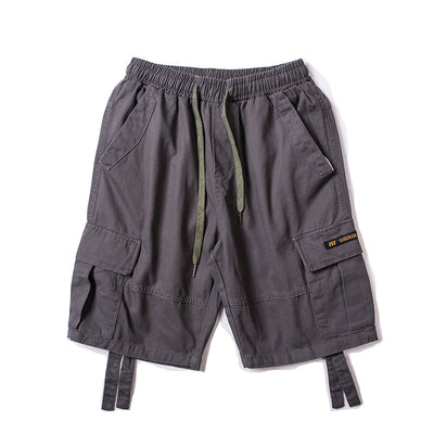 Pantalón Cargo Holgado de Cinco Bolsillos para Hombre - Comodidad Estival - Image 9