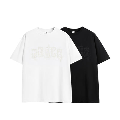 Camiseta Holgada Estampado Foam Puff para Hombre - Image 4