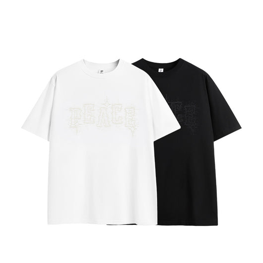 Camiseta Holgada Estampado Foam Puff para Hombre - Image 4