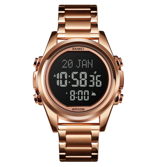 Reloj Electrónico Árabe para Hombre Acero Inoxidable Diseño Fashion - Image 4