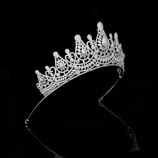 Diadema de Novia con Coronita de Circonitas - Image 29