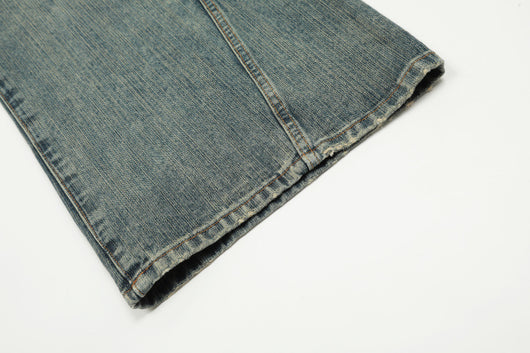 Pantalones Hombre Efecto Desgastado Corte Recto Suelto - Image 14