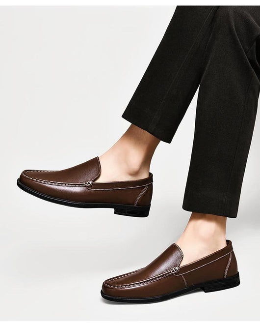 Mocasines de Cuero Auténtico Cómodos Transpirables para Negocios - Image 16