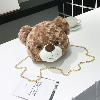 Bolso Bandolera Peluche Cabeza de Osito - Image 11