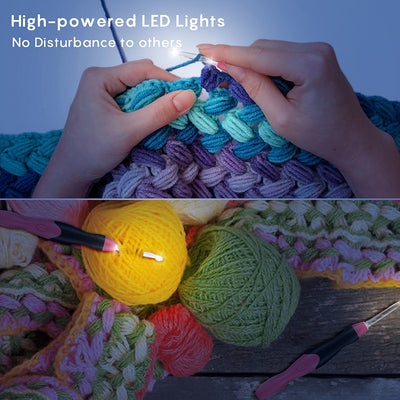Gancho de Crochet LED Recargable con Agujas Intercambiables - Image 20