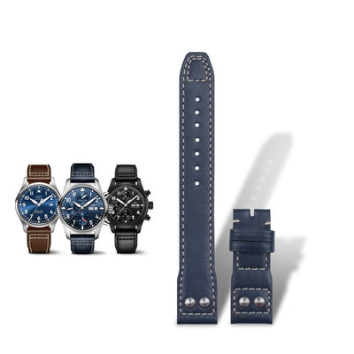 Correa de Reloj de Cuero Genuino Portugués Fire Jet - Image 9