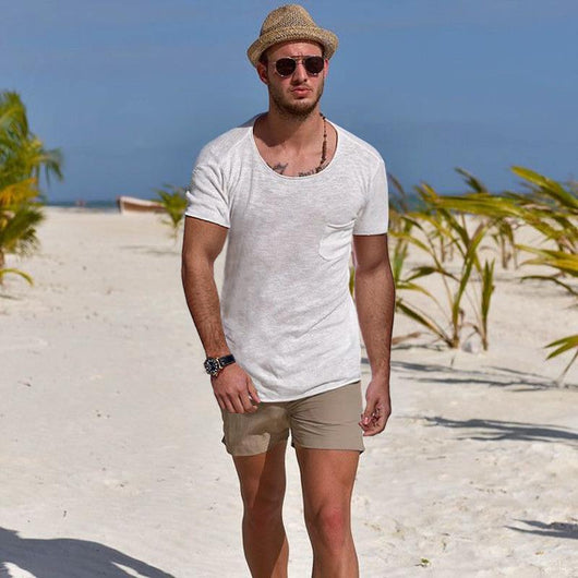 Playera Clásica de Cuello Redondo con Bolsillo para Hombre - Colección Verano - Image 10