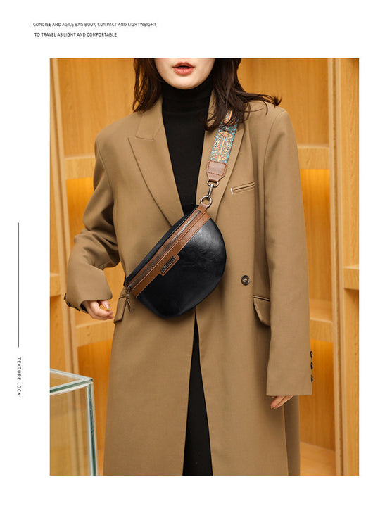 Bolso Bandolera Semilunar con Textura en Pecho para Mujer - Image 29
