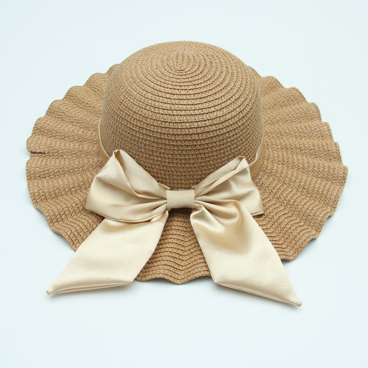 Sombrero Playero de Ala Ancha con Patrón de Conchas y Lazo Festivo - Image 15