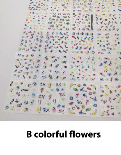 Set de Stickers 3D para Uñas con Decoraciones en Relieve - Image 10