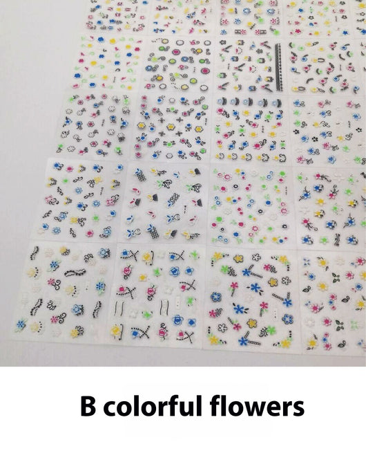 Set de Stickers 3D para Uñas con Decoraciones en Relieve - Image 10