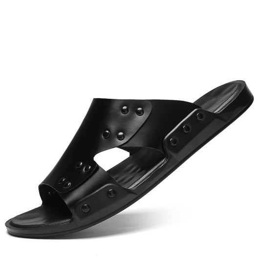 Sandalias Cómodas de Cuero para Hombre - Tallas Grandes Primavera Otoño - Image 6