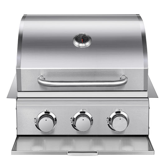 Asador de Gas Empotrable de Tres Quemadores en Acero Inoxidable - Image 2