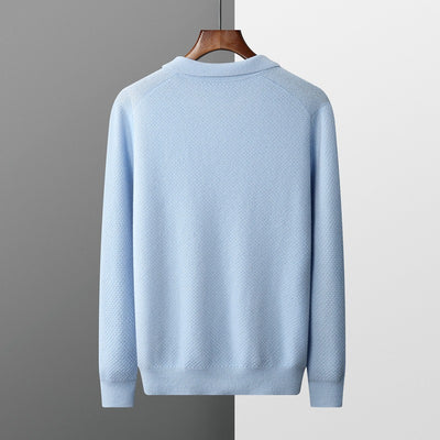 Camisa Polo Retro de Cachemira Pura para Mujer - Otoño e Invierno - Image 14
